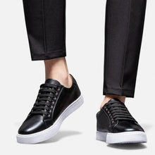 Herren Ledersneaker in Schwarz