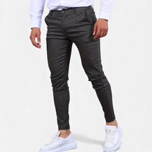 Herren Stretch Chinohose in Grau