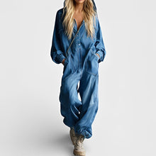 Abby - Overall – Komfortabler Einteiler mit Taschen in Blau