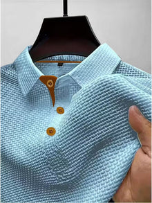 Luftige & Moderne Herren Polo in Hellblau