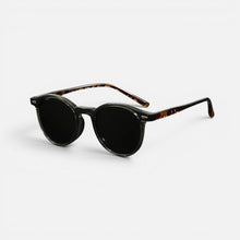 Sonnenbrille Rundes Gestell Kunststoff Rund in Grün