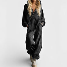 Abby - Overall – Komfortabler Einteiler mit Taschen in Schwarz
