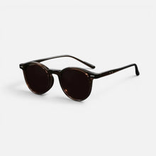 Sonnenbrille Rundes Gestell Kunststoff Rund in Braun