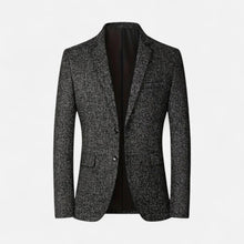 Klassische Herren Business Blazerjacke in Schwarz