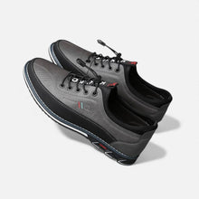 Herren Freizeitschuhe mit Schnürung und strukturierter Sohle in Grau