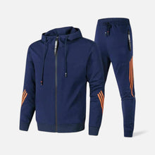 Sportlicher Trainingsanzug Herren Zwei-Teiler in Blau