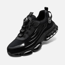 Sportlicher Herren Sneaker mit robuster Profilsohle in Schwarz