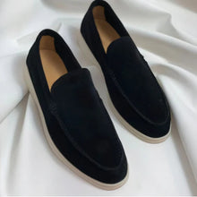 Old Money Wildleder-Slipper für Herren in Schwarz