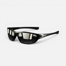 Sonnenbrille Sportlich Kunststoff Rechteckig Vollrand in Schwarz