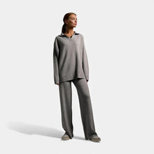 Elegantes Zweiteiler Set für Damen in Grau
