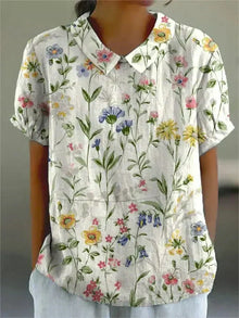 Inca | Kunstvolle Blumenbluse in Blumenmuster  11