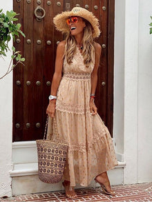 Joanna | Boho Maxikleid in Khaki