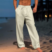 Caleb | Lockere Strandhose in Khaki