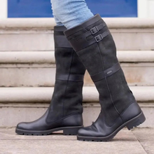 Katarina | Damen Bequeme Wasserdichte Schuhe Stiefel in Schwarz