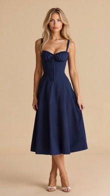 Kiana | Taillenkleid in Marineblau