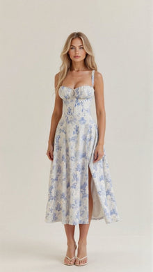 Kiana | Taillenkleid in Blau