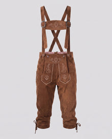 Emilia | Klassische Damen Lederhose für Oktoberfest in Khaki