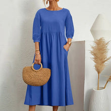 Klara | Klassisches Sommerkleid in Blau