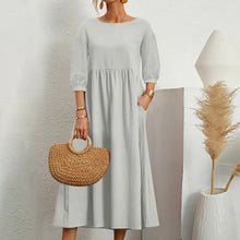 Klara | Klassisches Sommerkleid in Grau