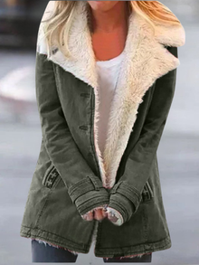 Lara | Komfort-Jacke für Damen im Herbst in Armeegrün