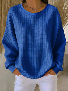 Alina | Kuschelig Luxus-Pullover für Lagenlooks in Blau