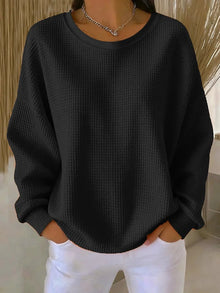 Alina | Kuschelig Luxus-Pullover für Lagenlooks in Schwarz