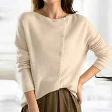Luisa | Kuschelige Strickjacke zum Schichten in Beige