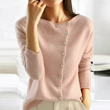 Luisa | Kuschelige Strickjacke zum Schichten in Rosa