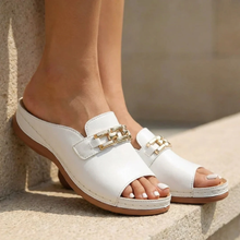 Kylie | Damen Stilvolle Sandalen Offen in Weiß