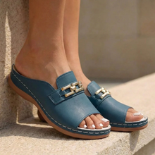 Kylie | Damen Stilvolle Sandalen Offen in Blau