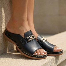 Kylie | Damen Stilvolle Sandalen Offen in Schwarz