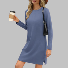 Helena | Lässiges Minikleid mit langen Ärmeln in Blau