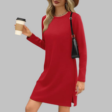 Helena | Lässiges Minikleid mit langen Ärmeln in Rot