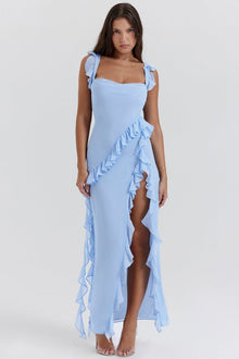 Laurine | Elegantes Maxikleid in Blau