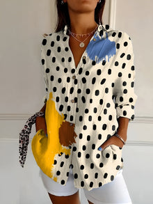 Pauline | Lebendige Vintage-Bluse in Polka