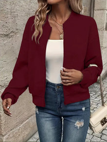 Mia | Leichte Elegante Jacke für den Sommer in Dunkelrot