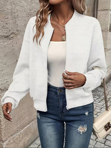 Mia | Leichte Elegante Jacke für den Sommer in Weiß