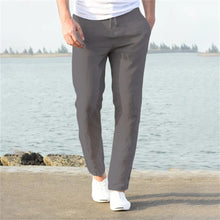 Finn | Leichte Herren-Hose aus Leinen und Baumwolle in Grau