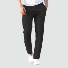 Finn | Leichte Herren-Hose aus Leinen und Baumwolle in Schwarz