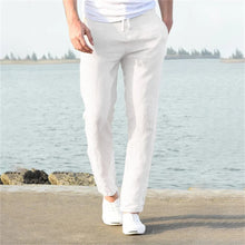 Finn | Leichte Herren-Hose aus Leinen und Baumwolle in Weiß