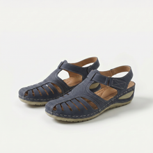 Leni – Komfort Sandalen mit sanfter Erhöhung in Schwarz