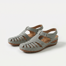 Leni – Komfort Sandalen mit sanfter Erhöhung in Olivgrün
