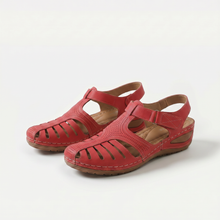 Leni – Komfort Sandalen mit sanfter Erhöhung in Rot