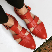 Lilo | Elegante Damen Sandalen mit Geschlossener Form in Rot