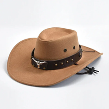 Ludwig | Herren Cowboy Hut mit breiter Krempe in Khaki