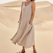 Mila | Luftiges Strandkleid für den Sommer in Beige