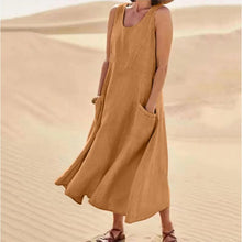 Mila | Luftiges Strandkleid für den Sommer in Braun