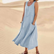 Mila | Luftiges Strandkleid für den Sommer in Hellblau