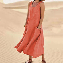 Mila | Luftiges Strandkleid für den Sommer in Orange