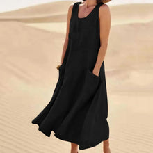 Mila | Luftiges Strandkleid für den Sommer in Schwarz